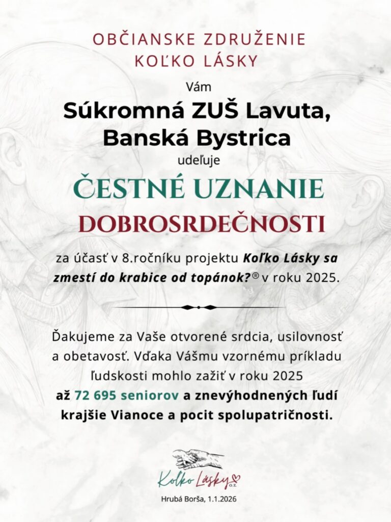 Read more about the article ,,Koľko lásky sa zmestí do krabice od topánok“