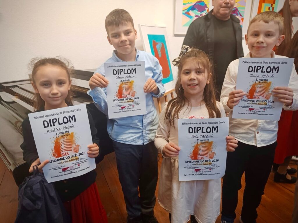 Úspech speváckych tried na súťaži ,,Spievame vo veži”  v Slovenskej Ľupči!