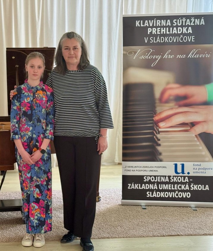 Úspech na Celoslovenskej klavírnej súťažnej prehliadke v Sládkovičove
